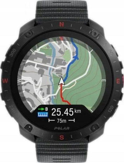 Ora sportive Polar Grit X2 Pro, GPS me dy frekuenca, ekran AMOLED, e zezë