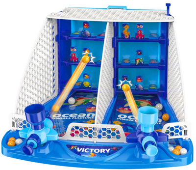 Lojë tavoline LEANToys Dexterity Game Target Shooting Pinball Ocean Fish, për kalamaj, shumëngjyrëshe