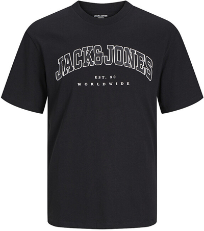 Bluzë për meshkuj Jack & Jones Print, e zezë