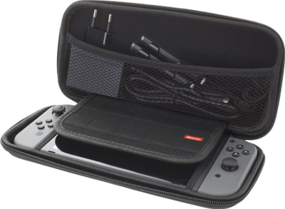 Çantë mbrojtëse Deltaco Gaming GAM-089 për Nintendo Switch Lite, me ndarje për aksesorë, e zezë