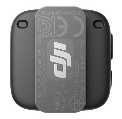 Mikrofon pa tel DJI Mic Mini, sistem 1 Tx 1 Rx, kompakt, i zi