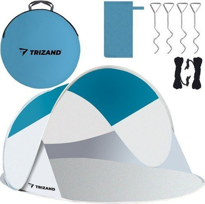 Çadër plazhi Beach Tent, 220x120x90 cm, e lehtë për tu marr me vete, blu