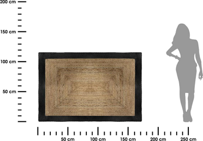 Tapet katror Home Decoration, jute 120x170 cm, i zi