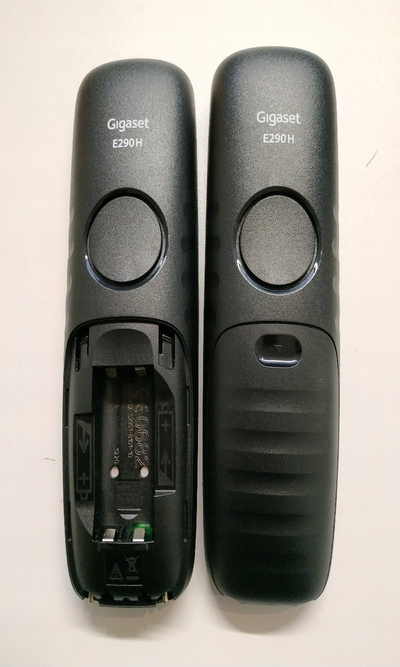 Безжичен телефон Gigaset E290 Duo, идентификација на повикувач, екран 2\", црн