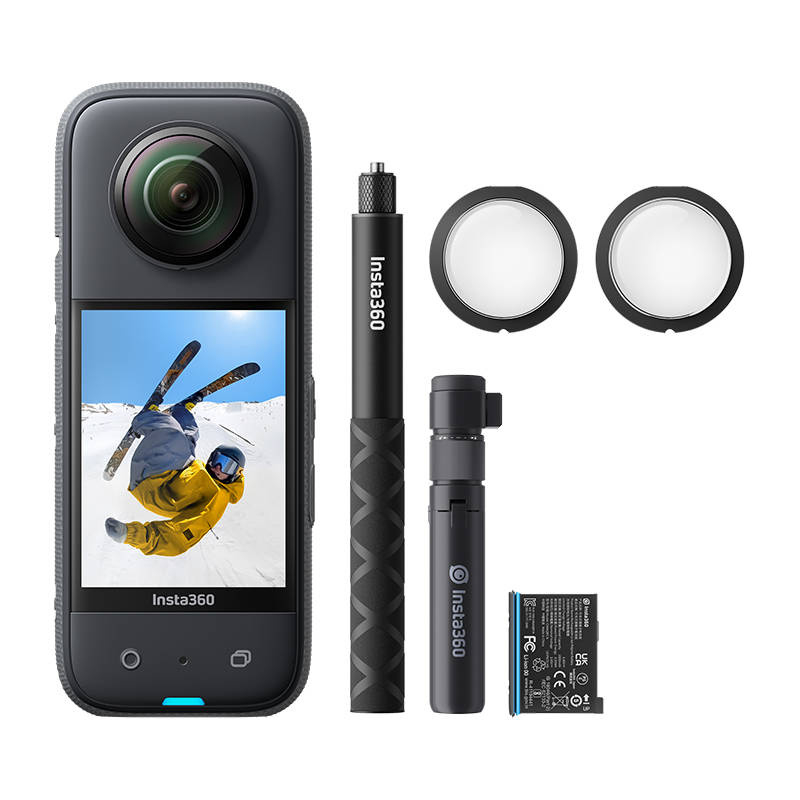 Kamerë aksion Insta360 X3 Creator Kit, 360°, 5.7K, e zezë