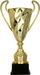 Kupë metalike dekorative Gold 2074B, 55cm, diametër 200mm, e artë