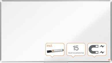 Tabelë shkrimi Nobo Premium Plus Widescreen, çelik magnetik, 1550x870mm, e bardhë