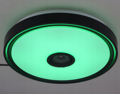 Lampë tavoni LED Cosmo, 48W, Bluetooth RGB 40cm, e zezë