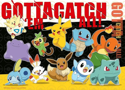 Puzzle Ravensburger Pokemon, set 4x100 pjesë, shumëngjyrësh