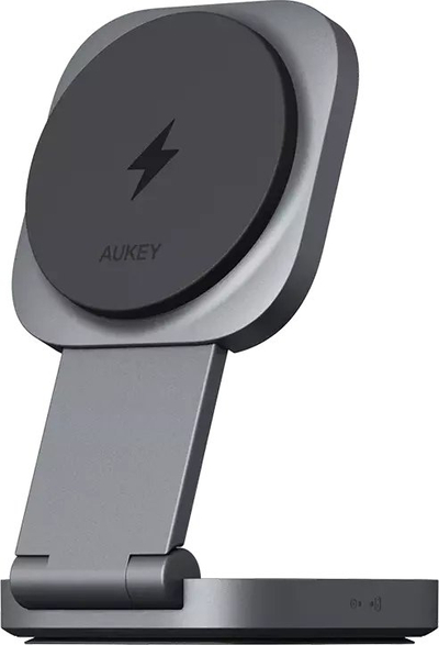 Karikues wireless AUKEY MagFusion L 2 in 1, Qi2, 15W, i zi