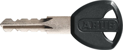 Zinxhir sigurie biçiklete Abus 1500/110 Web, 110cm, me bravë çelësi, i zi