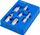 Set adapterësh për çelësa, 6 pjesë, 1/2" 3/8" 3/4", çelik CR-V
