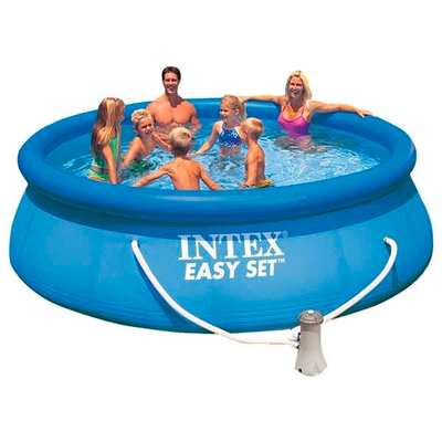 Pishinë familjare + aksesorie Intex Easy Set 28122, e kaltër, 305×76 cm