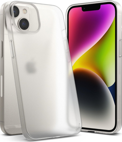 Këllëf telefoni Ringke Slim për iPhone 14 Plus, ultra i hollë, gjysmë i tejdukshëm, transparent