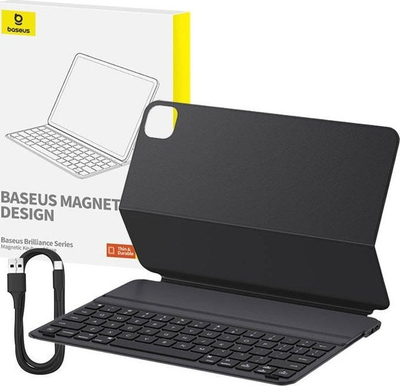 Mbrojtëse tablet me tastierë Baseus Brilliance, për iPad Pro 12.9", Bluetooth, e zezë