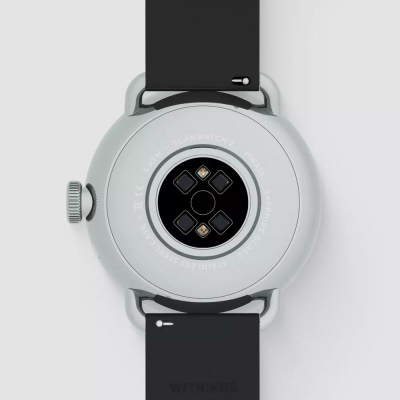 Orë e zgjuar hibride Withings ScanWatch 2, 38mm, ECG, matje temperature, e zezë