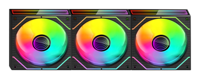 Set ventilatorësh PC Mars Gaming MF-3DPROKIT, 3x 120mm PWM ARGB, Infinity Mirror 3D, me telekomandë