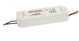 Furnizim energjie Mean Well LPV 60W, 24V DC, IP67, i bardhë