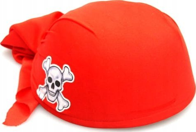 Kapelë bandana pirat me kafkë, për të rritur, e zezë
