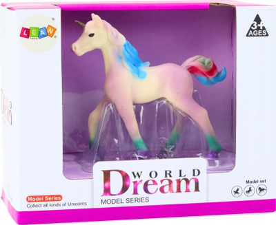 Figurine koleksionuese unicorn, 8 cm, ngjyrë vjollce shumëngjyrëshe