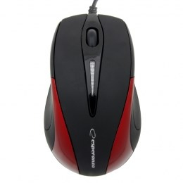 Maus Esperanza EM102R, USB Type-A, i zi / i kuq