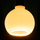 Llambë LED SEGULA G125 E27, 5W, matt Ambient Dim, e bardhë