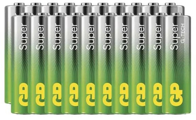 Алкални батерии GP Super AA LR6, 1.5V, пакување 20 парчиња