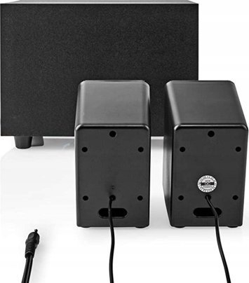 Altoparlantë PC Nedis 2.1, 33W, lidhje 3.5mm USB, të zinj