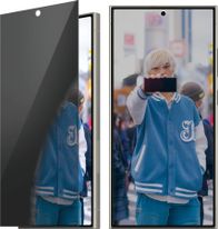 Xham mbrojtës PanzerGlass Ultra-Wide Fit Privacy për Samsung Galaxy S25 Ultra, mbrojtje privatësie, transparencë e qartë