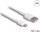 Kabllo USB Delock 87866, USB A në Lightning, 0.3 m, e bardhë