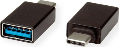 Adapter USB Roline 12.03.2997, USB C në USB A, 5 Gbit/s, i zi