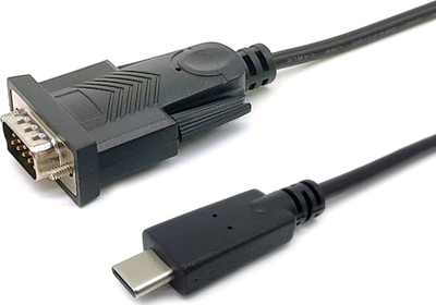Kabull adapter USB C në Serial MH PL2303GT, 1m, i zi
