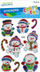 Ngjitëse metalike për zbukurim Craft with Fun, borëbardh, set me 9 copë