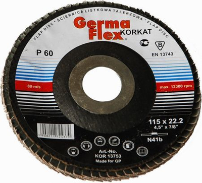 Disk gërryes GERMAFLEX 125 mm P120 (GLKN41B125-120)