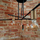 Llambadar tavanor Netlighting industrial retro, 6xE27, metal, bronz e zi