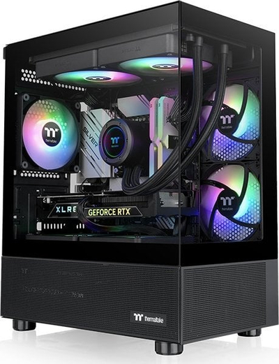 Kullë PC Thermaltake View 170 TG ARGB, Micro ATX, xham i temperuar, e zezë