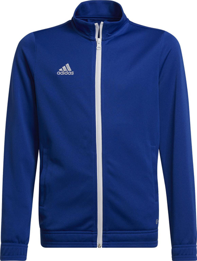 Bluzë sportive për fëmijë Adidas Junior Entrada 22 Track Jr HG6288, poliester i ricikluar, me zinxhir, e zezë