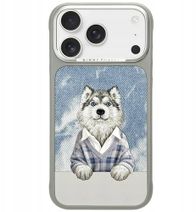 Kllëf telefoni Nimmy Gentle Pets Dog MagSafe për iPhone 17 Pro Max, me magnet, gri