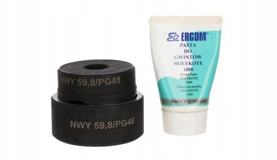 Grusht rrethor ERGOM NWY 59.8 PG48, diametër 59.8mm, për panele metalike