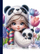 Fletore me kuadrata Girl and Panda, 143x200mm, 64 faqe, shumëngjyrëshe