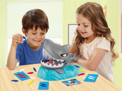 Loja interaktive Crazy Shark GR0323, me drita edhe muzikë, plastike, gri