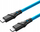 Kabllo tethering Mathorn MTC-510, USB C në USB C, 5m, Arctic Blue