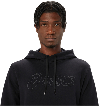 Bluzë me kapuç Asics Oth Hooded Sweatshirt, pambuk poliestër, uniseks, e zezë