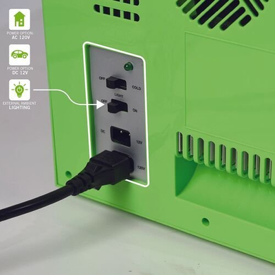 Mini frigorifer UKONIC TNT, 6.7L 9 kana, LED jeshil