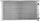 Radiator uji Sport për Volkswagen Golf III, alumini 40mm, 1994-1998, argjendtë