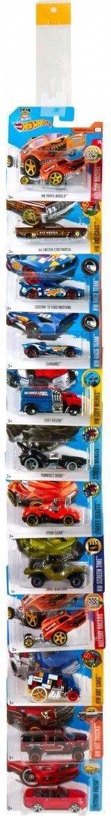 Set makina lodër Hot Wheels Die-Cast Mix, 10 copë, shkallë 1:64, shumëngjyrëshe