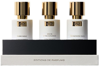 Set parfumesh Debenhams Éditions De Fraîche, 3 copë, uniseks, e bardhë