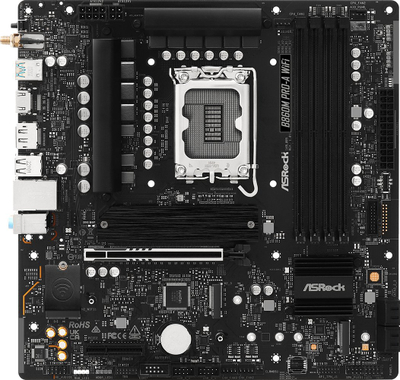 Pлоча Asrock B860M Pro-a WiFi, Intel B860, DDR5, Micro ATX