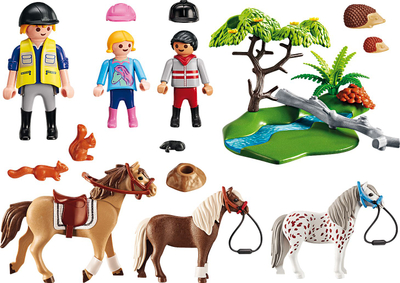 Set lodrash Playmobil Country Horseback Ride 5685, 40 copa, 4+