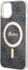 Futrollë Guess GUHMP15MH4STK për iPhone 15 Plus 14 Plus 6.7", plastike e fortë, MagSafe, e zezë